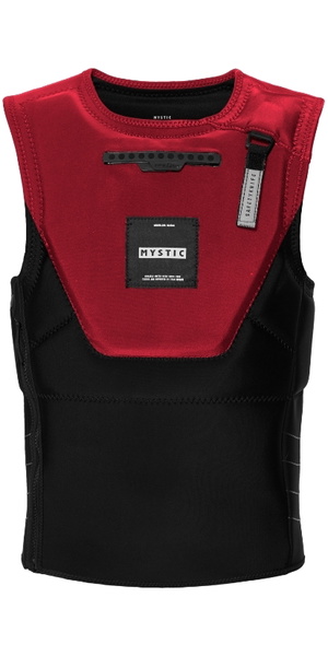 2026 Mystic Mens Solace Front Zip Kite Impact Vest 35005.240235 - Red